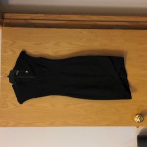 Helmut Lang Black Asymmetrical Dress S